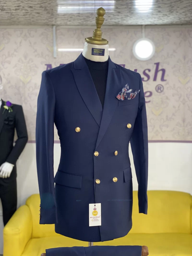 Midnight Blue Double Breasted Suit